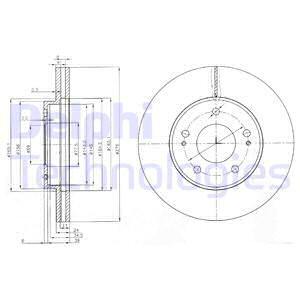 Brzdový kotúč Delphi Technologies Aftermarket