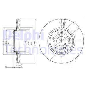 Brzdový kotúč Delphi Technologies Aftermarket