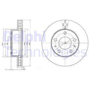 Brzdový kotúč Delphi Technologies Aftermarket