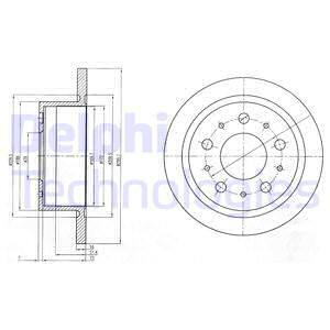 Brzdový kotúč Delphi Technologies Aftermarket