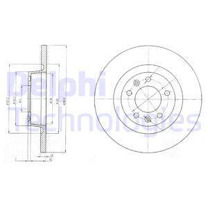 Brzdový kotúč Delphi Technologies Aftermarket