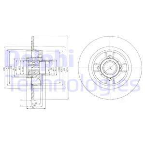 Brzdový kotúč Delphi Technologies Aftermarket