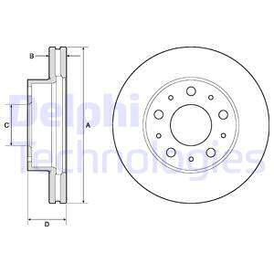 Brzdový kotúč Delphi Technologies Aftermarket