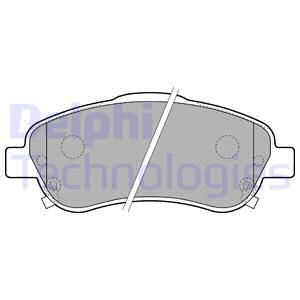 Sada brzdových platničiek kotúčovej brzdy Delphi Technologies Aftermarket