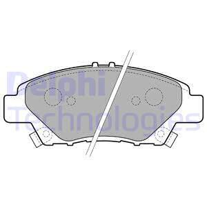 Sada brzdových platničiek kotúčovej brzdy Delphi Technologies Aftermarket