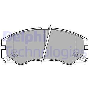 Sada brzdových platničiek kotúčovej brzdy Delphi Technologies Aftermarket