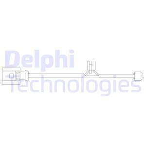 Výstrażný kontakt opotrebenia brzdového oblożenia Delphi Technologies Aftermarket