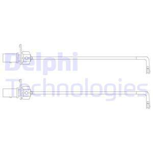 Výstrażný kontakt opotrebenia brzdového oblożenia Delphi Technologies Aftermarket