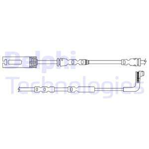 Výstrażný kontakt opotrebenia brzdového oblożenia Delphi Technologies Aftermarket