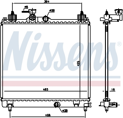 Chladič motora Nissens