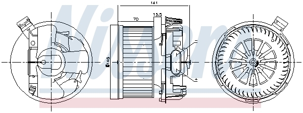 Vnútorný ventilátor Nissens