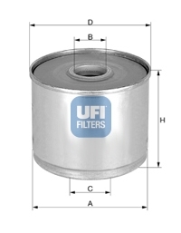 Palivový filter UFI FILTERS spa