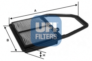 Vzduchový filter UFI FILTERS spa