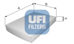 Filter vnútorného priestoru UFI FILTERS spa