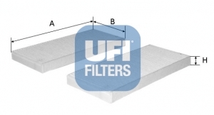 Filter vnútorného priestoru UFI FILTERS spa