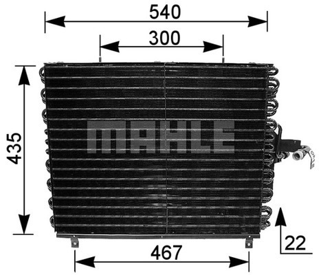 Kondenzátor klimatizácie MAHLE Aftermarket GmbH