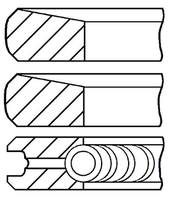 Sada piestnych krúżkov GOETZE ENGINE (FEDERAL-MOGUL)