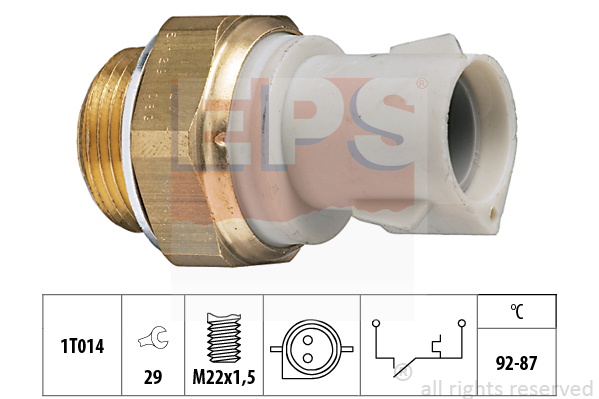 Teplotný spínač ventilátora chladenia EPS