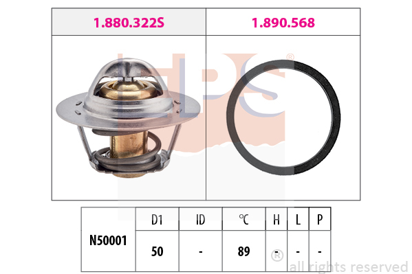 Termostat chladenia EPS