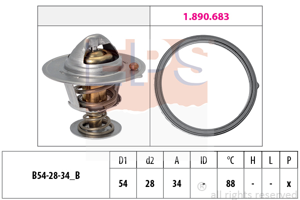 Termostat chladenia EPS